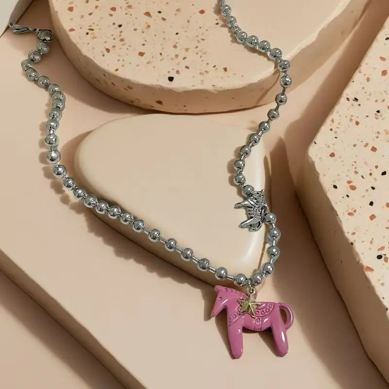 Necklace horses