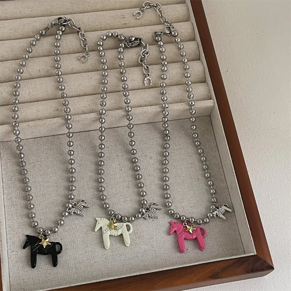 Necklace horses